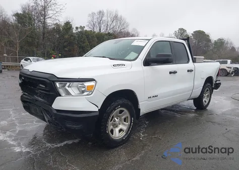 2019 Ram 1500 Tradesman Quad Cab 4X4 6'4 Box from USA, damaged, VIN 1C6RRFCG2KN822451